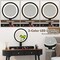 Costway Solid Wood Makeup Vanity Desk Set with LED Lighted Mirror Drawers Cushioned Stool White + Brown/Black + Brown/White + Black/White + Natural